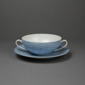 SOLD Arzberg shape 2000 blue bastdekor pattern, soup bowl