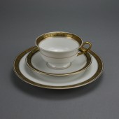Rosenthal "Else" place setting with art deco gold decoration, ca.1925
